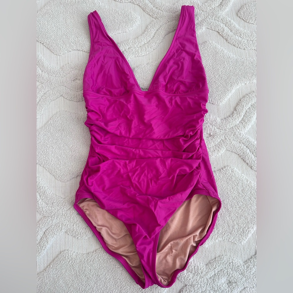 Jcrew Vibrant Pink One-Piece Swimsuit